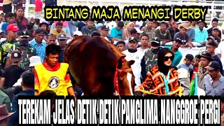 TEREKAM JELAS DETIK DETIK KUDA PANGLIMA NANGGROE TEWAS SETELAH BERTARUNG / BINTANG MAJA JUARAI DERBY