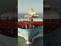 Maersk Containership Drone View⚓ #shorts