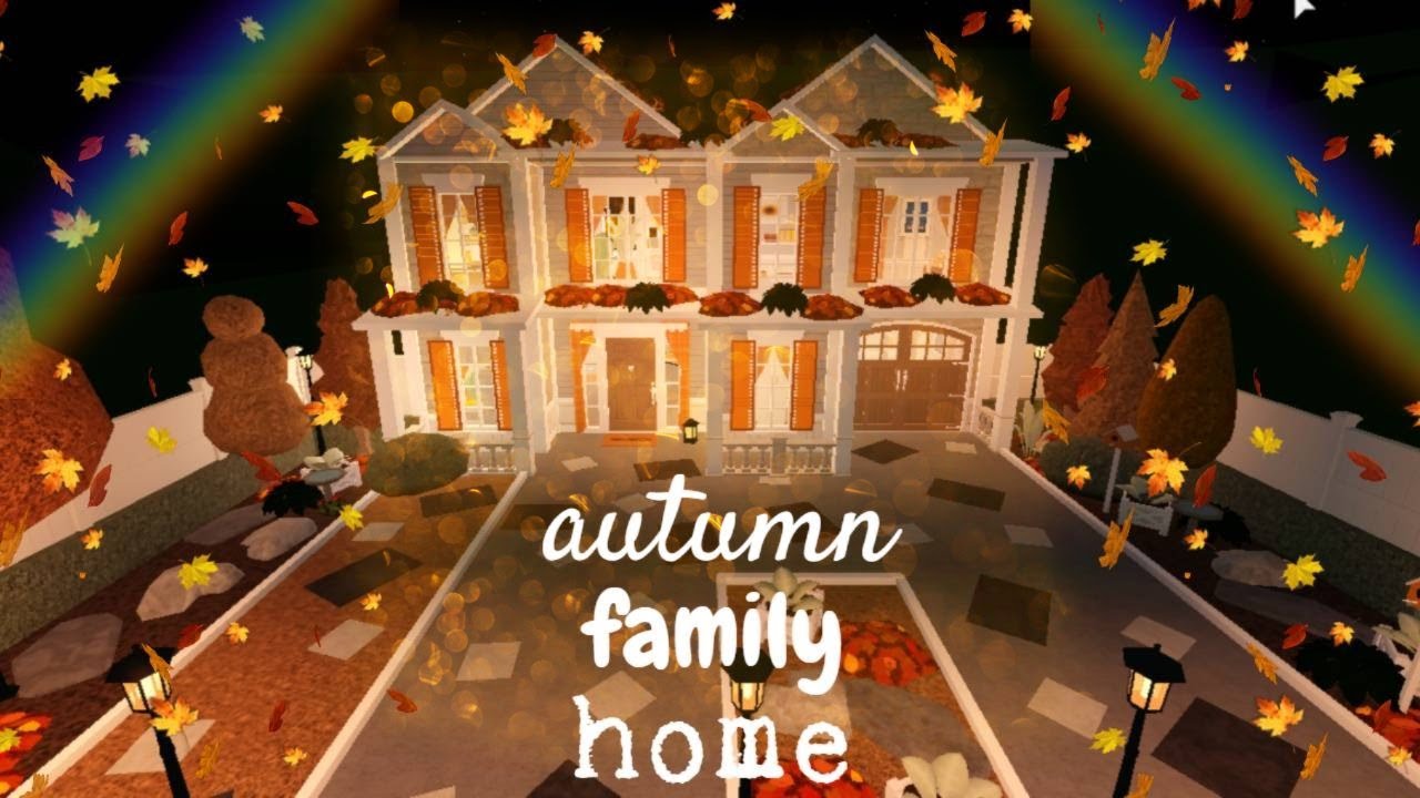 Bloxburg | Warm Autumn Family Home | House Build - YouTube