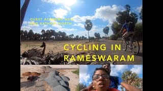 Cycling in Rameswaram | Exploring Nochiyarani Beach in Ramanathapuram District