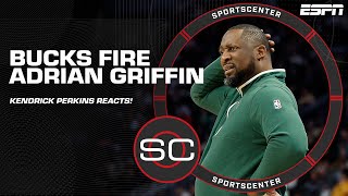 'HE NEVER HAD A VOICE!'- Perk reacts to the Bucks FIRING Adrian Griffin 👀 | SportsCenter