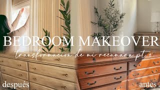 TRANSFORMACION DE MI RECAMARA PT 1| BEDROOM MAKEOVER| DIY POTTERY BARN INSPIRED DRESSER