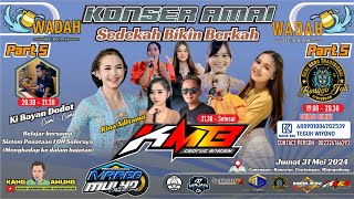 Live KMB GEDRUG - KONSER AMAL WADAH BERKAH Part 5 - Banaran  31 Mei 2024