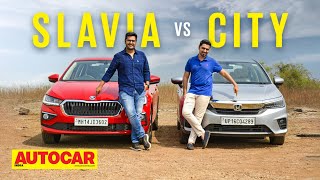2022 Skoda Slavia vs Honda City - The automatic choice | Comparison | Autocar India