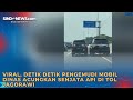 Viral, Detik detik  Pengemudi Mobil Dinas Acungkan Senjata Api di Tol Jagorawi