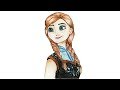 How to draw // How to draw Anna ( Frozen) step by step (very easy)