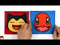 making pokemon jelly stickers pikachu jelly coloring u0026 painting squirtle charmander snorlax