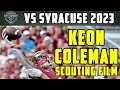 Keon Coleman Highlights vs Syracuse | 2024 NFL Draft Prospect