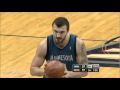 Nikola Pekovic Full Highlights 2012.02.03 at Nets - 27 Pts, 11 Rebs, The GODFATHER!