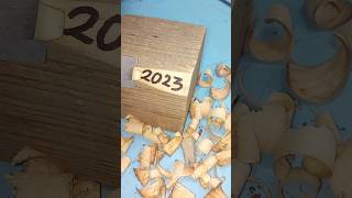 DIY Carpenter's Calendar. Bye, 2023 – Hello, 2024! #shorts #diy #woodworking #handytips