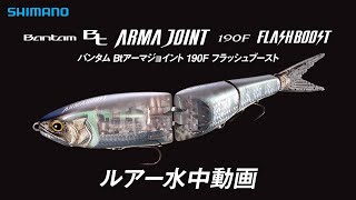 【水中ルアー動画】バンタム Bt アーマジョイント 190F フラッシュブースト【バンタム】