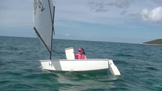 Optimist Ad. Boat Speed Downwind Training 2017 St Croix USVI