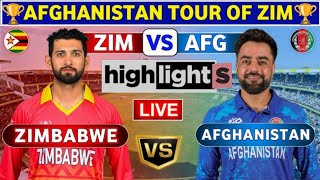 Afghanistan vs Zimbabwe| AFG vs ZIM Full Highlights l Afg won 2-1world Record in cricket