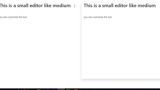 Create an Editor like a medium in Angular