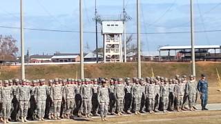 1-507th PIR Airborne Graduation Bravo Co Airborne Creed and Army Song 12.7.2012