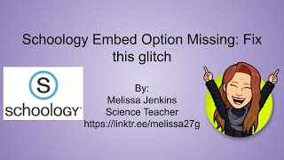 Schoology Embed Option Missing Fix This Glitch