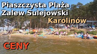 Karolinów. Zalew Sulejowski.  Ładne miejsce. Piaszczysta plaża. Aktualne ceny.