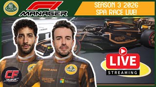 Live Spa Full Race! F1 Manager 2024 - Team Lotus Season 3, Race 13.