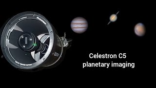 My best images of the Solar system through a Celestron C5 schmidt cassegrain telescope