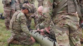 3ID Soldiers Conduct Litter Carry - EAS/DE20