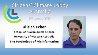 ULLRICH ECKER. The Psychology of Misinformation