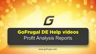 GoFrugal DE6 - Profit Analysis | Reports | English