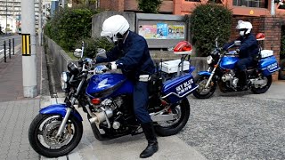 超レア！！大阪府警機動警ら隊の青バイ～スカイブルー隊～の出動！