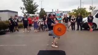 Czampel László 2016 HSMA Páros Herkules OB 212.5 kg-os rönknyomás!!!