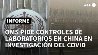 OMS pide controles de laboratorios en China en investigación sobre origen del covid | AFP
