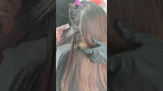 លាបពណ៌សក់#barber #hairstyle #beautiful #haircut #hairsalon #beauty