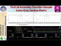 Civil 3d Assembly, Corridors, Sample Lines, Cross Section Part 1