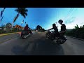 cruising the best road in belize on a harley