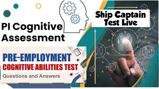 PI (Predictive Index) Cognitive Assessment Live Test|12 min 50 question Test| Ship Captain Test |