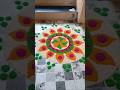 Rice rangoli design | Easy rangoli design#diy #rangoli #shortsviral #trending #youtubeshorts #short