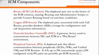 Chapter 4 Introduction UCCE Component   ICM in CCE