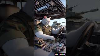 😾White cats enlisted in the army🙀💪 #cats #aicat #funny #shortvideo #family #army #short