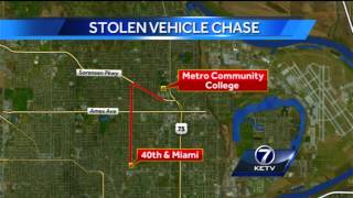 Suspect breaks through Fort Omaha gate after chase