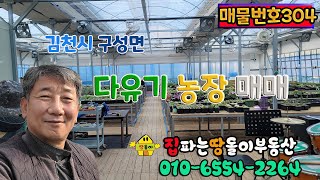 김천토지/김천부동산/아침 햇살이 좋은 김천시 구성면 다육이 농장 매매