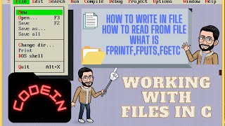 File Handling in C | How to read and write in file !?fprintf ,fgetc,fputs,fopen, fclose Functions.