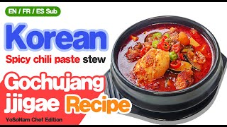 Korean spicy stew ( Gochujang jjigae ) Recipe - 고추장 찌개 #koreanstew