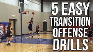 How to Teach Transition Offense with 5 Easy Drills