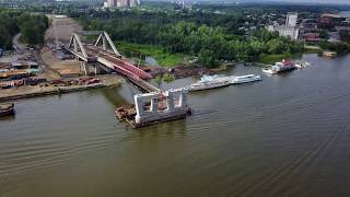 Строительство Фрунзенского моста 8.07.2017