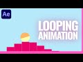 Looping Animation In Adobe After Effects - After Effects Tutorial - No Plugins.