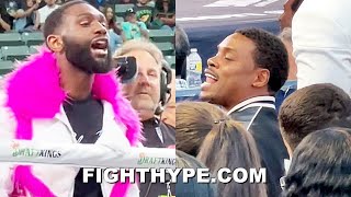 ERROL SPENCE & JARON ENNIS GO AT IT; TRADE WORDS AFTER ENNIS GETS 2ND ROUND KNOCKOUT IN FRONT OF HIM
