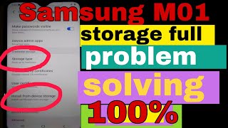 Samsung mo1 storage problem solution