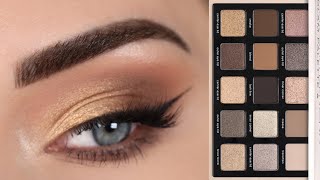 Classic Gold Holiday Makeup Look | Natasha Denona Glam Eyeshadow Palette Tutorial