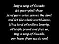 Sing a Song of Canada Lyrics