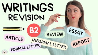 REPASO WRITINGS B2, EBAU, EOI - Structure, grammar, vocabulary and connectors