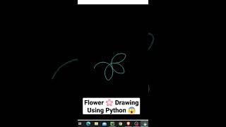 Flower 🌸 Drawing using Python coding|Python Tutorial 😱.#shorts #python #pythontutorial