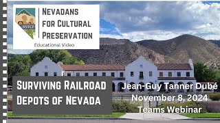 Surviving Railroad Depots of Nevada